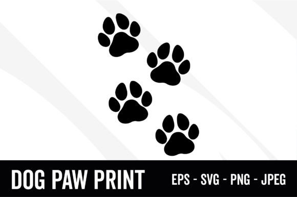 Dog Paw Prints Svg Dog Lover Animal