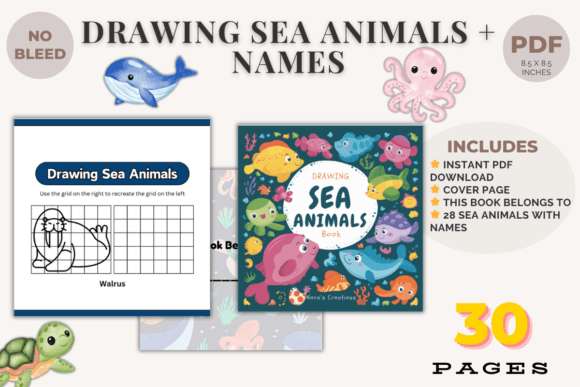 Drawing Sea Animals Ebook