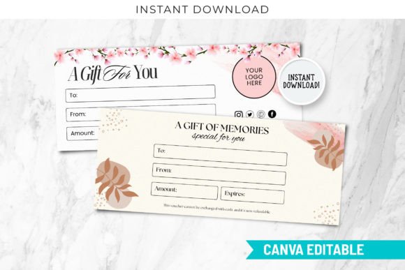 Editable Canva Gift Certificate Template