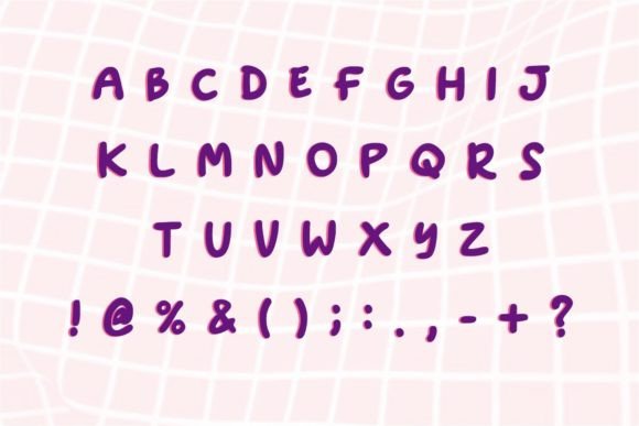Korean Lovers Font PNG with transparent background - Preview 5