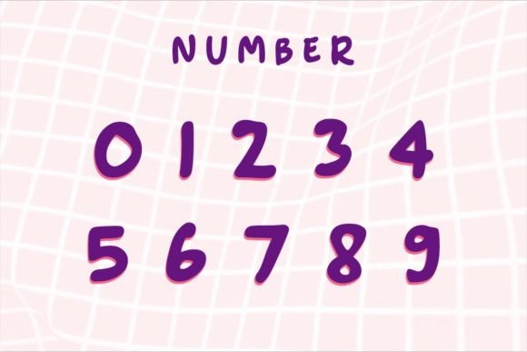 Korean Lovers Font PNG with transparent background - Preview 6