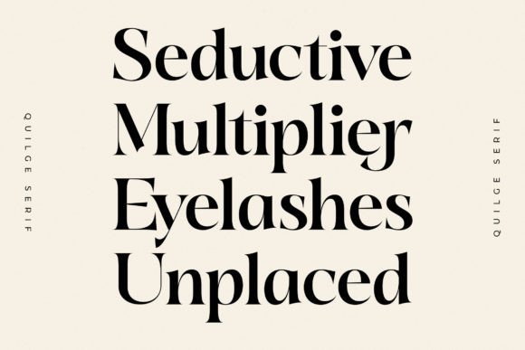 Quilge Font PNG with transparent background - Preview 6