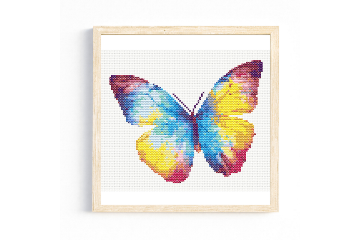 Rainbow Watercolour Butterfly