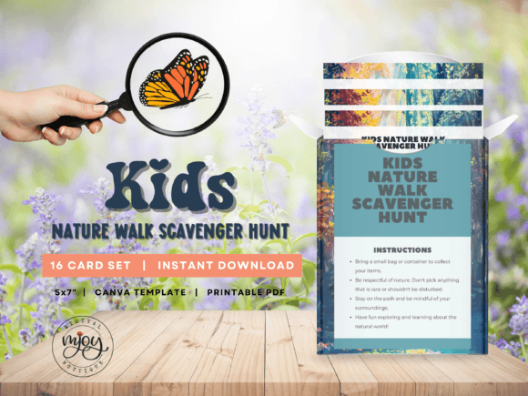 Scavenger Hunt Activity Card Template