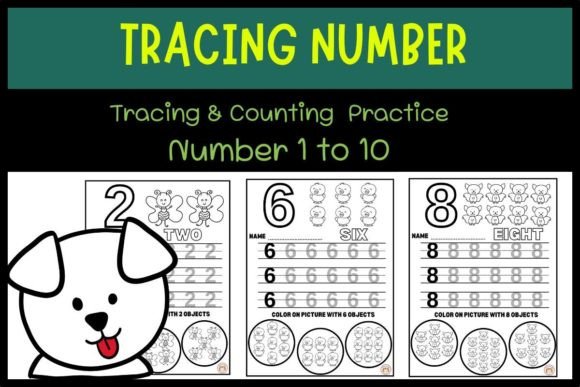 Trace & Find the Number 1 to 10 for Kid