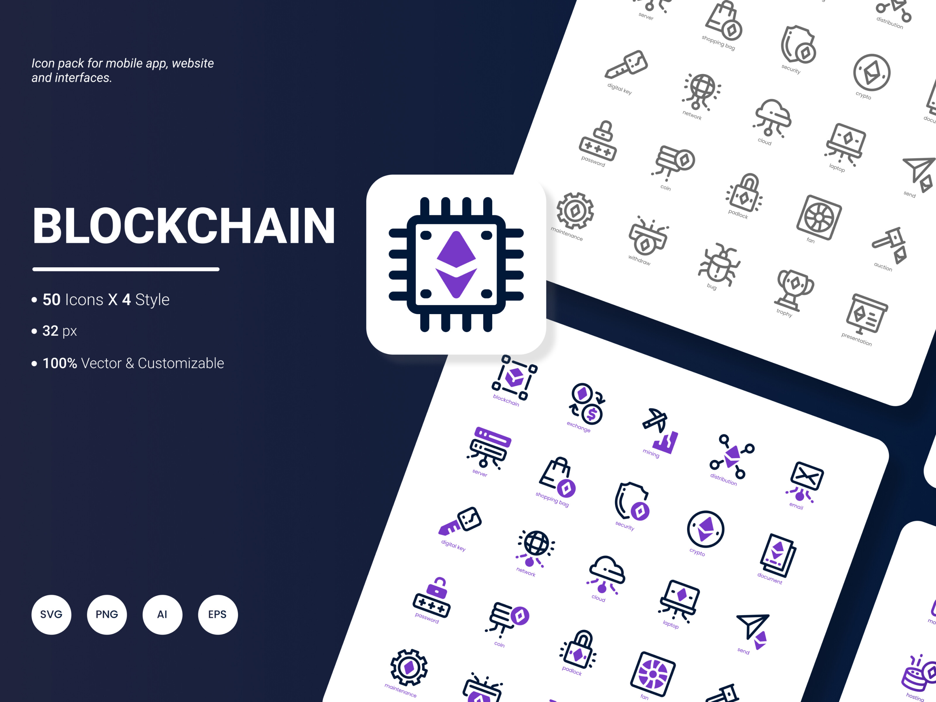Blockchain Icon Pack Graphic by yogieapriel77 · Creative Fabrica