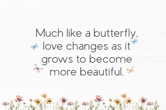 Butterfly Wildflower Font - Preview 2