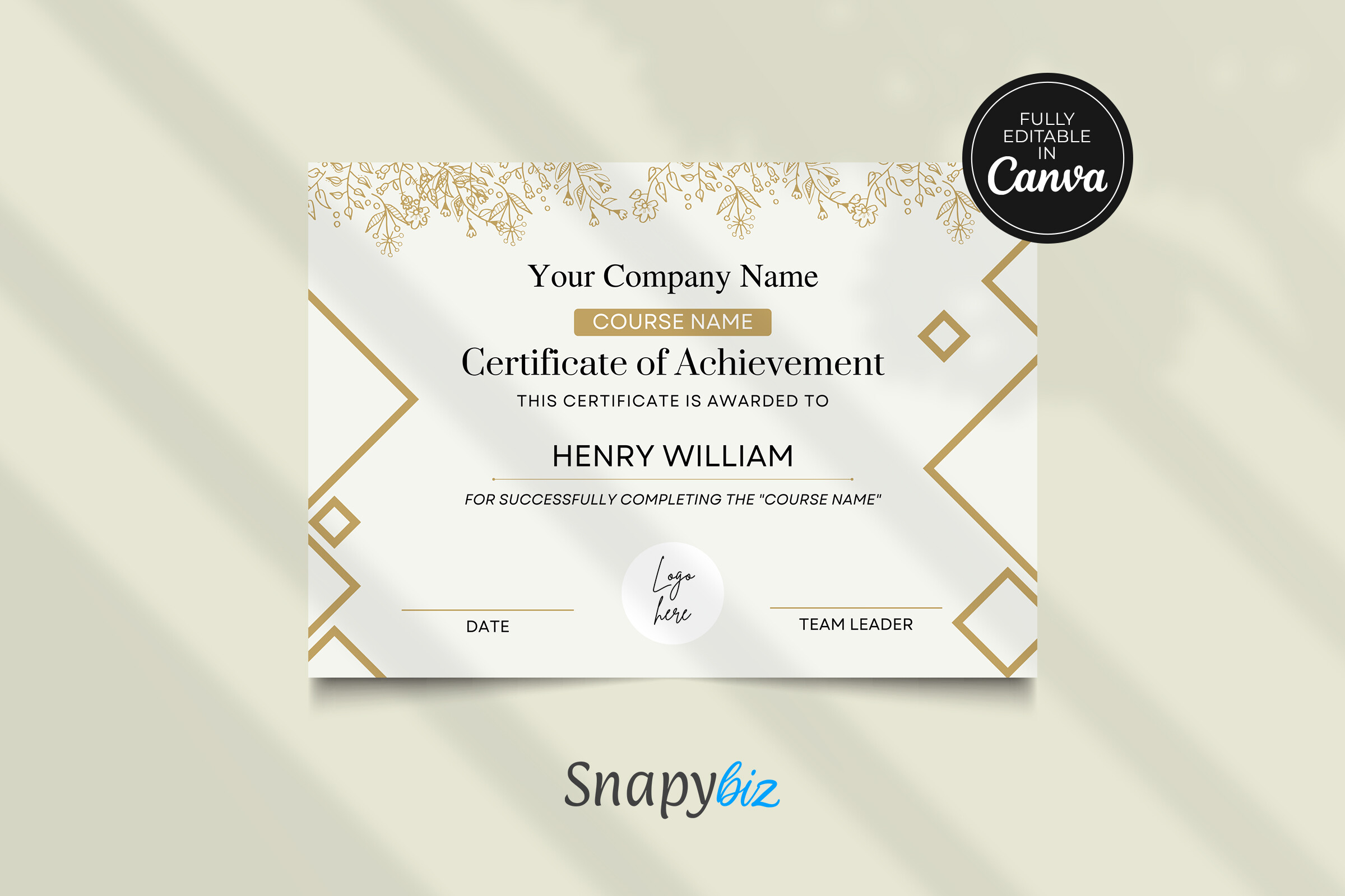 Certificate of Appreciation Template Graphic by SnapyBiz · Creative Fabrica