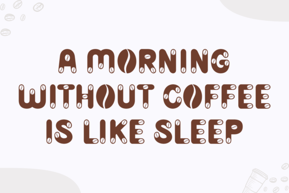 Coffee Drinks Font - Preview 1
