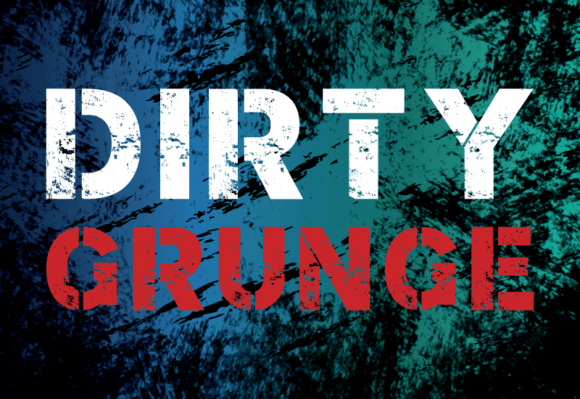 Dirty Grunge Font - Preview 1