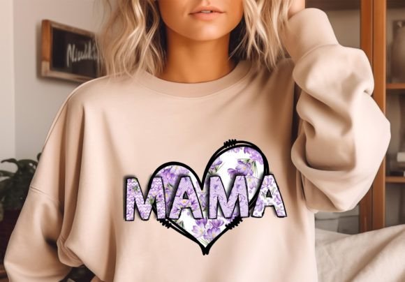 Heart Sweatshirt PNG Mama T-shirt Design Afbeelding T-shirt Designs Door PositiveChic
