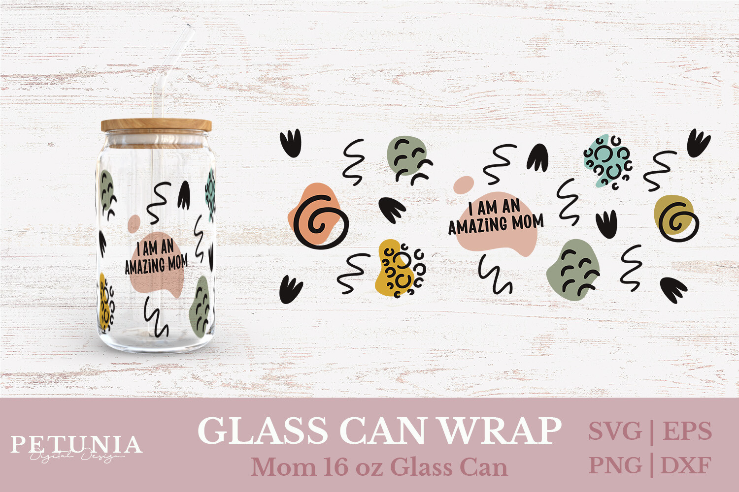 Mom Glass Can Wrap SVG Graphic by petuniadigitaldesign · Creative Fabrica