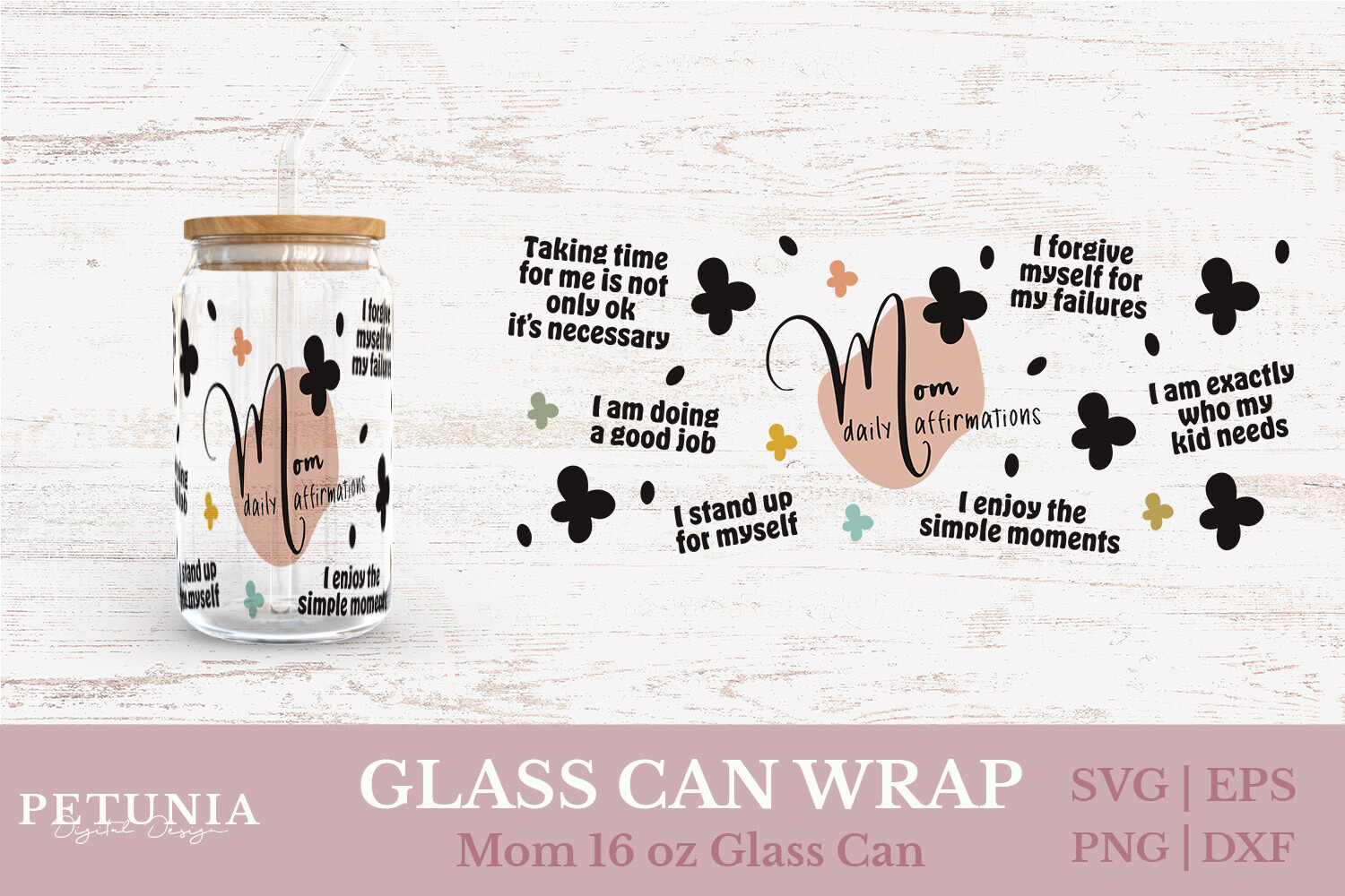 Mom Glass Can Wrap SVG Graphic by petuniadigitaldesign · Creative Fabrica