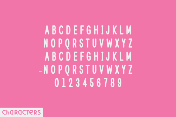 Pudleford Rounded Font PNG with transparent background - Preview 1