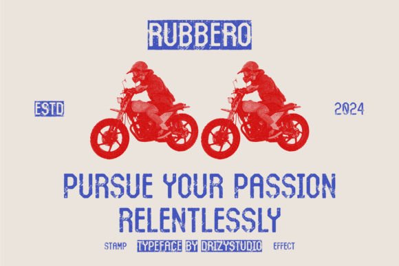 Rubbero Font PNG with transparent background - Preview 1