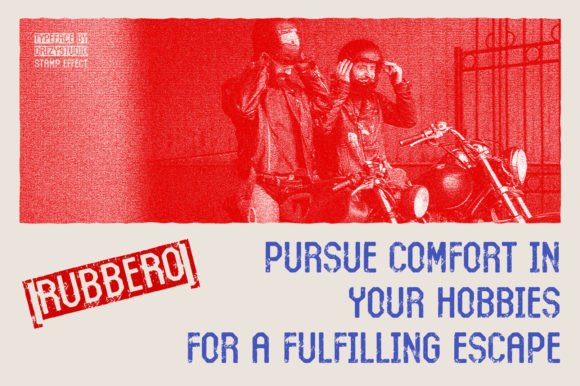 Rubbero Font PNG with transparent background - Preview 6