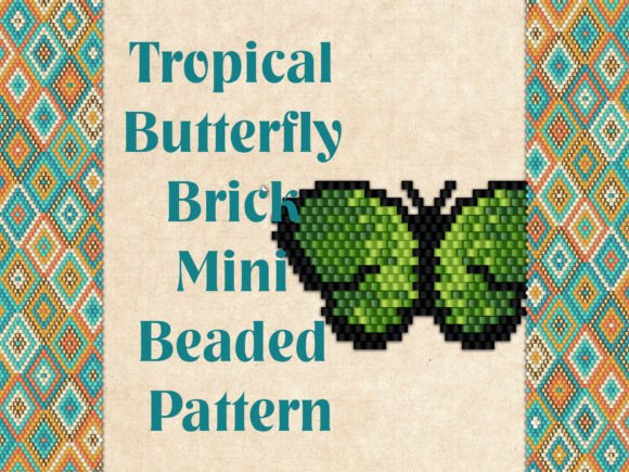 Tropical Butterfly Beaded Pattern
