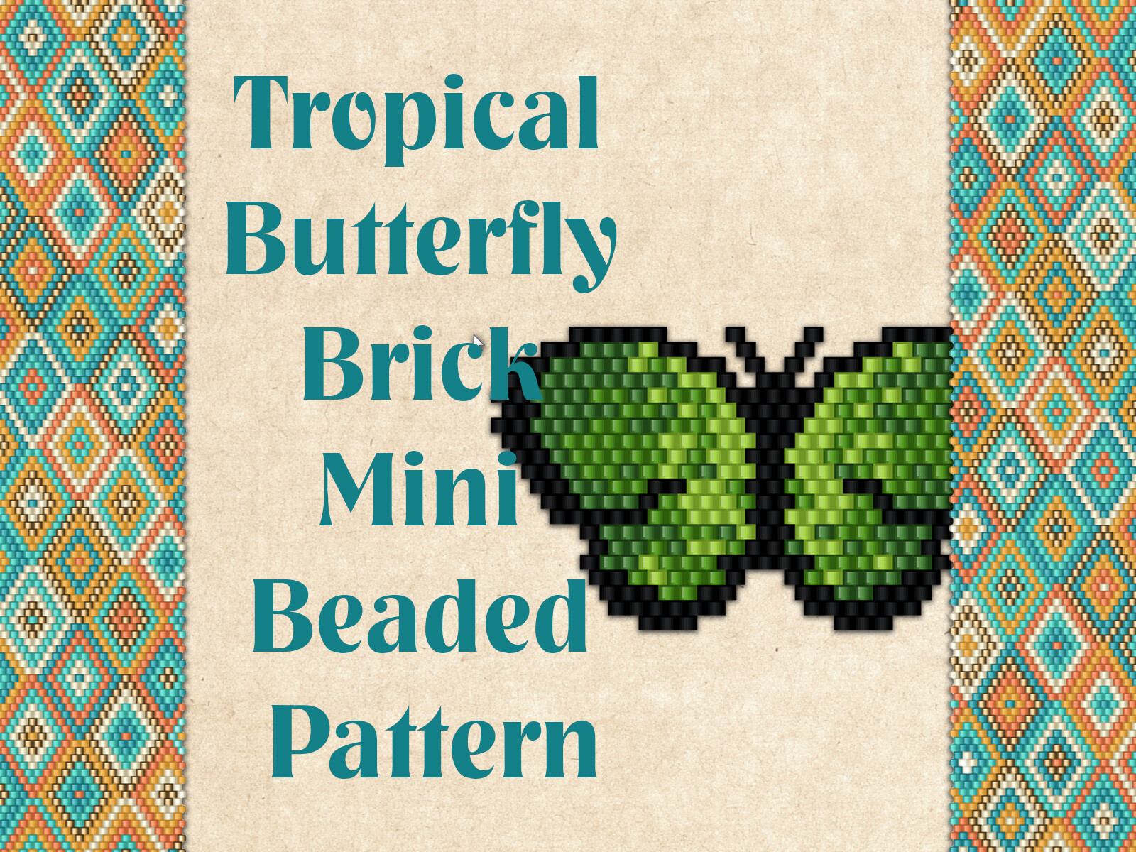 Tropical Butterfly Beaded Pattern