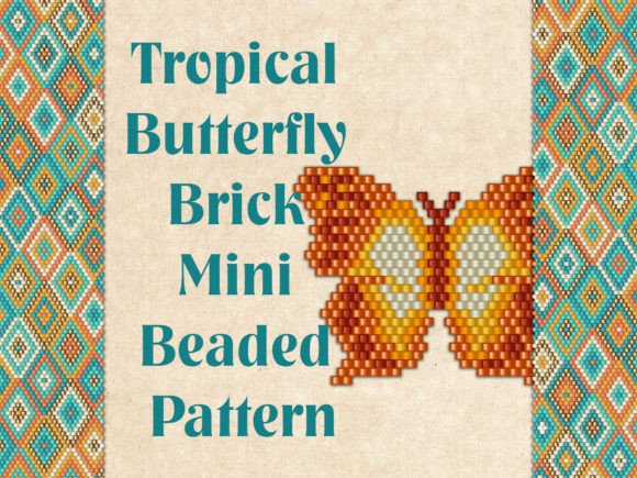 Tropical Butterfly Mini Beaded Pattern
