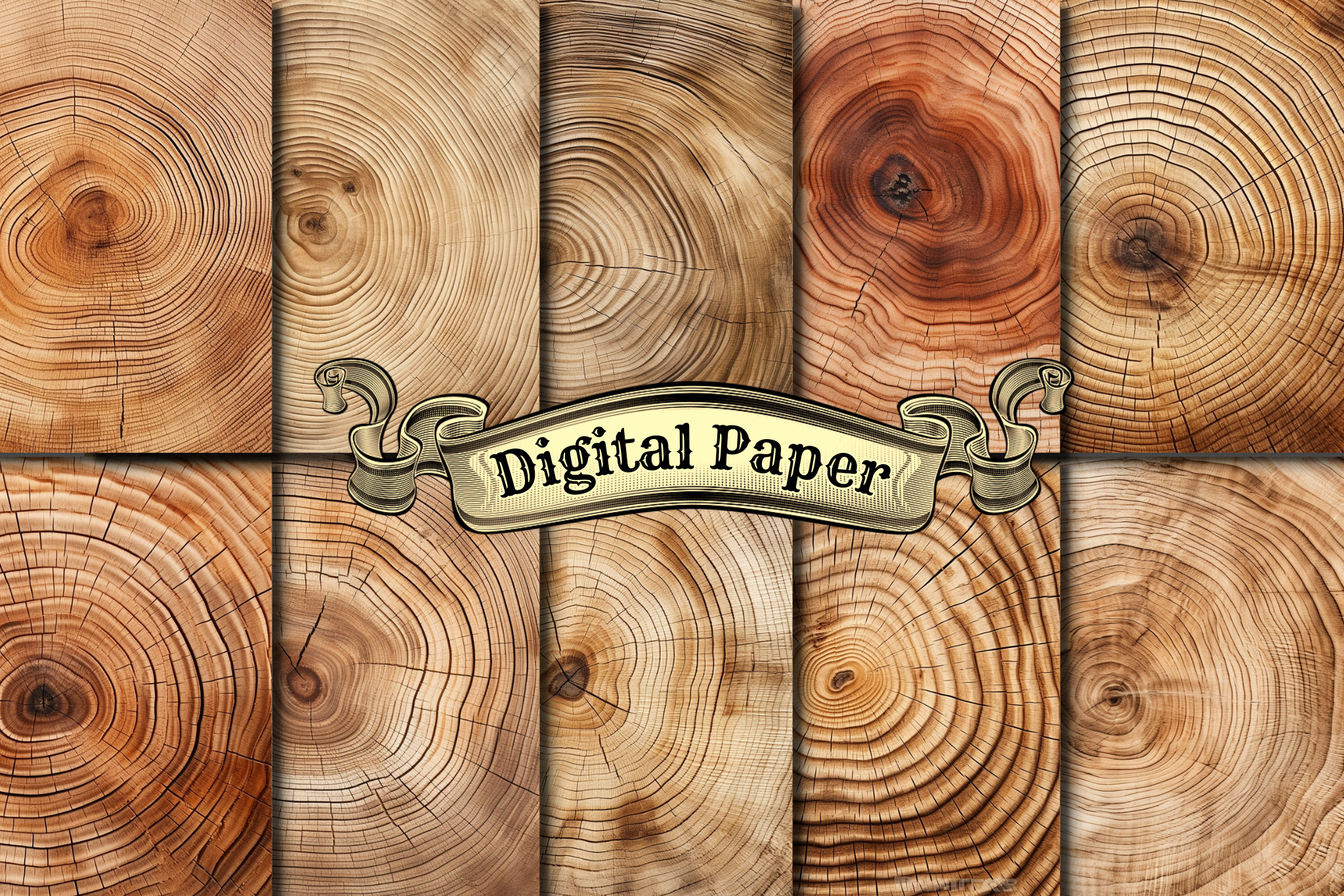 Wood Textures Digital Paper Graphic by craftsmaker · Creative Fabrica