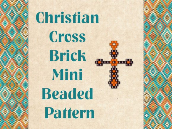 Сross, Brick Mini Beaded Pattern