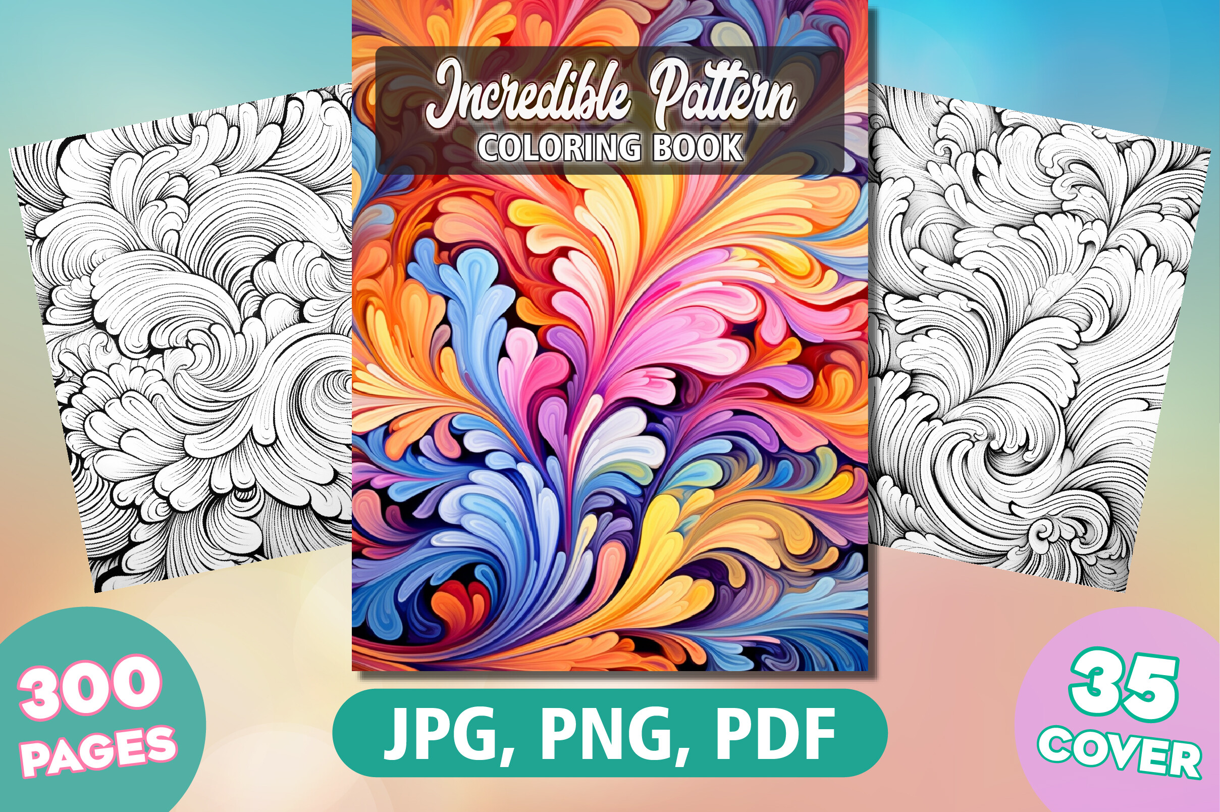 Extreme Pattern Color Pages 300 Incredible Pattern Coloring Pages Graphic by FuN ArT · Creative Fabrica