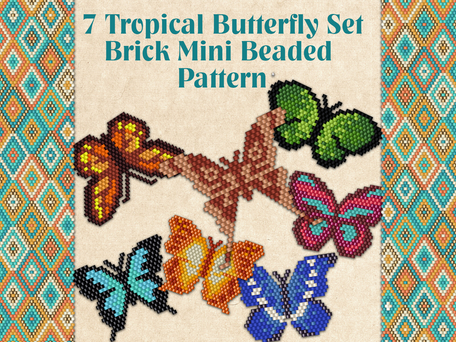 7 Tropical Butterfly Set