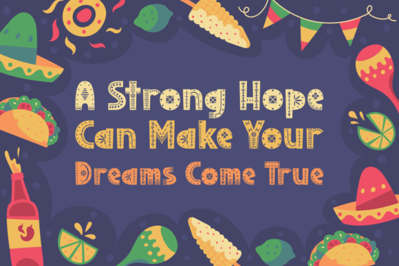 Mexico Culture Font PNG with transparent background - Preview 1