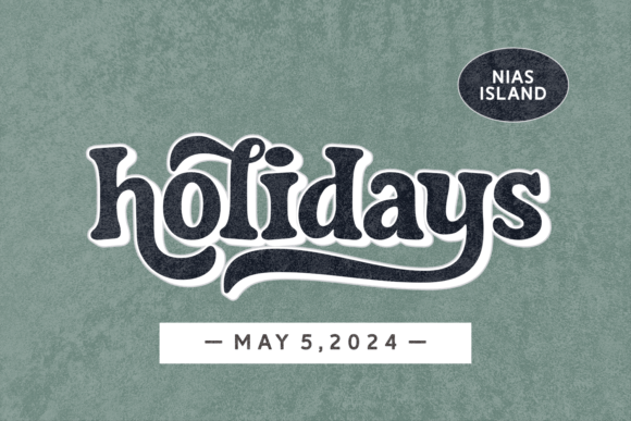 Miracle Groovy Font PNG with transparent background - Preview 1