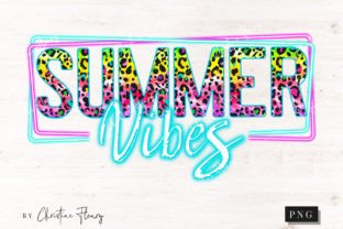 Neon Retro Summer Vibes PNG, Summer PNG Graphic by Christine Fleury ...