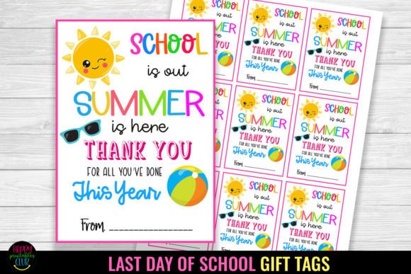 School is I Last Day of School Gift Tag