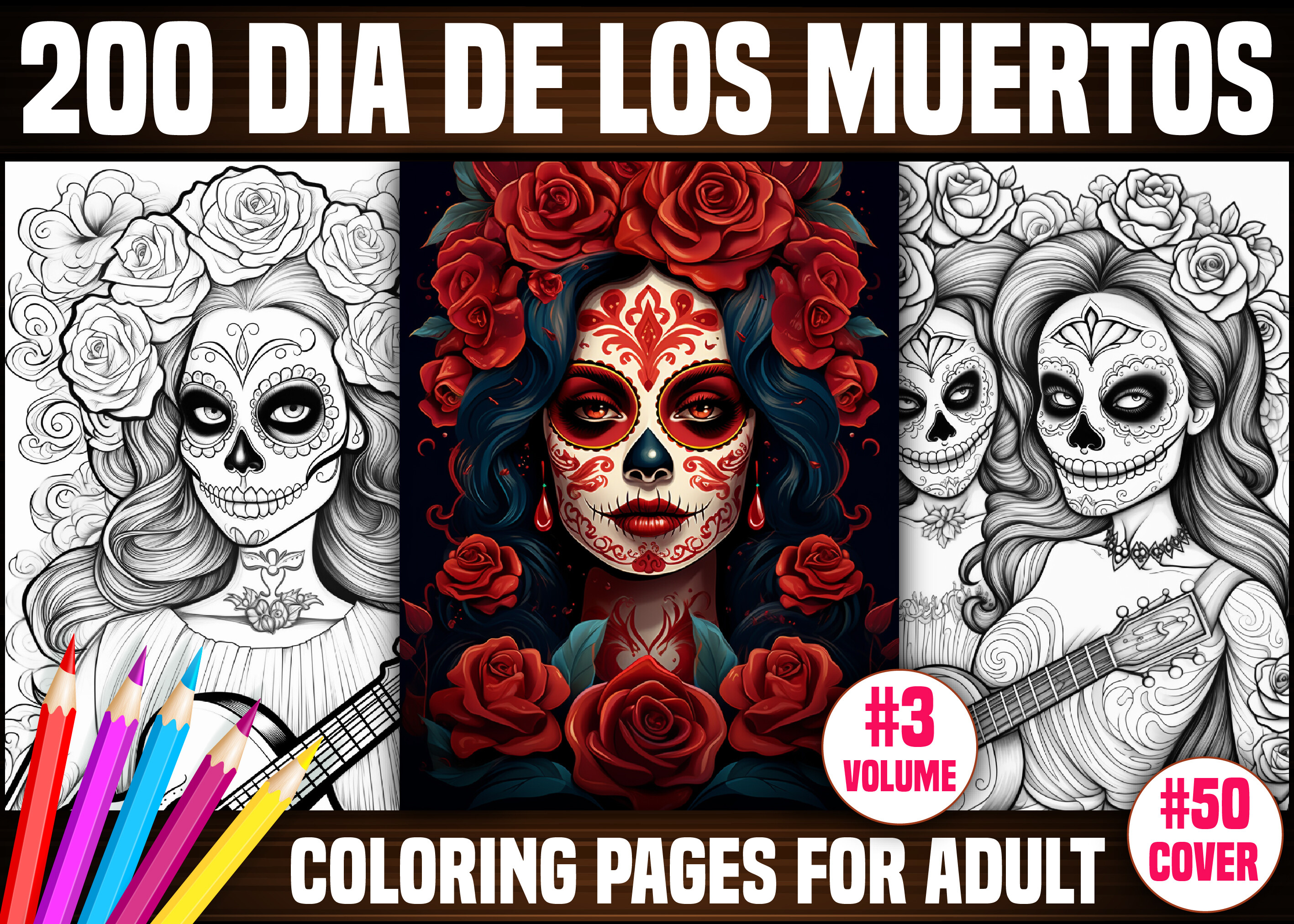 200 Dia De Los Muertos Coloring Pages