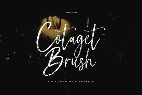 Cotaget Brush Font by nowlystudios · Creative Fabrica font preview