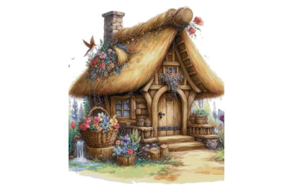 Cottage Counted Cross Stitch Patterns
