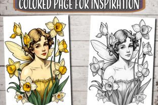 Daffodil Flowers Coloring Pages Graphic by ADCPArt · Creative Fabrica