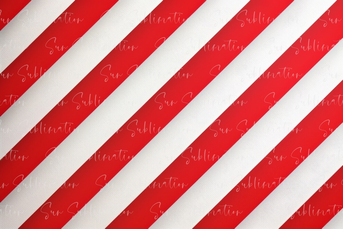 Red and White Diagonal Stripes