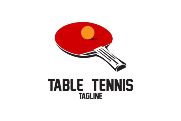 Table Tennis Logo Illustration Design Graphic Logos By Acillia eggi saputri