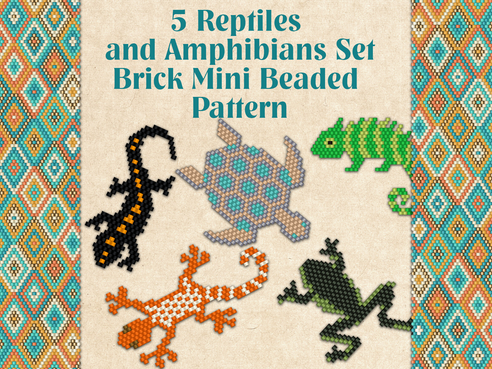 5 Reptiles and Amphibians Set