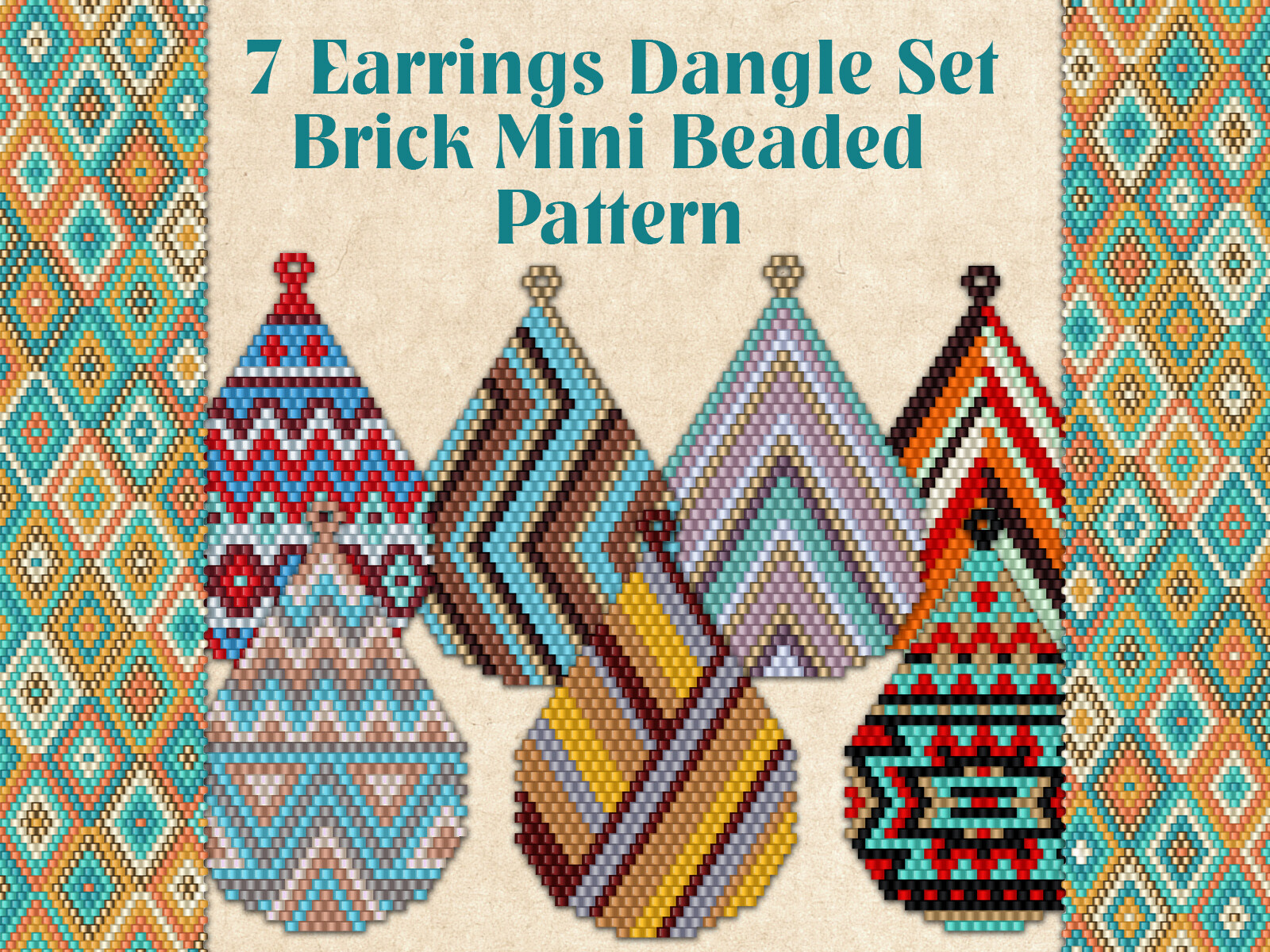 7 Earrings Dangle Set