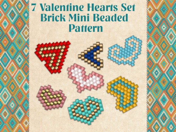 7 Valentine Hearts Set