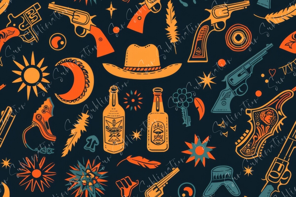 A Seamless Pattern with Colorful Wild Graphic by Sun Sublimation ...