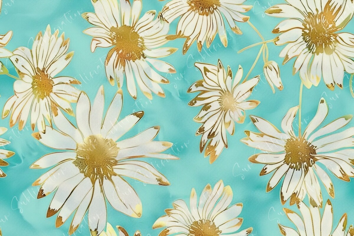 A Seamless Pattern with Gold Foil Graphic by Sun Sublimation · Creative ...