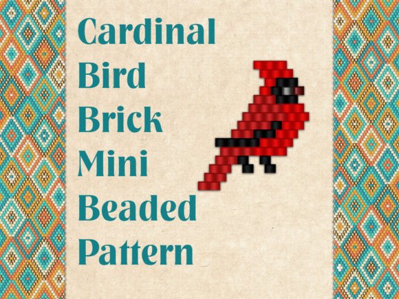 Beaded Cardinal Bird