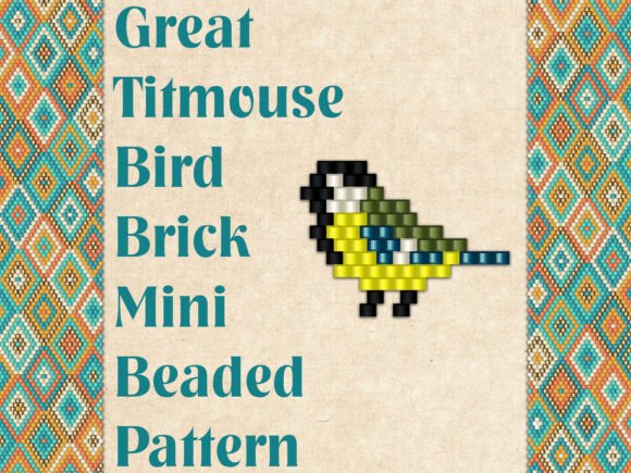 Beaded Great Titmouse Bird