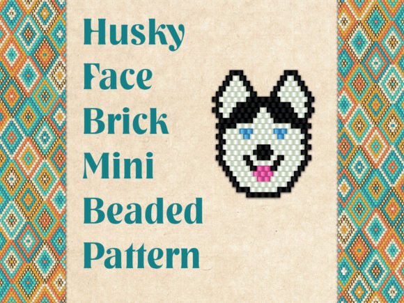 Beaded Husky Face