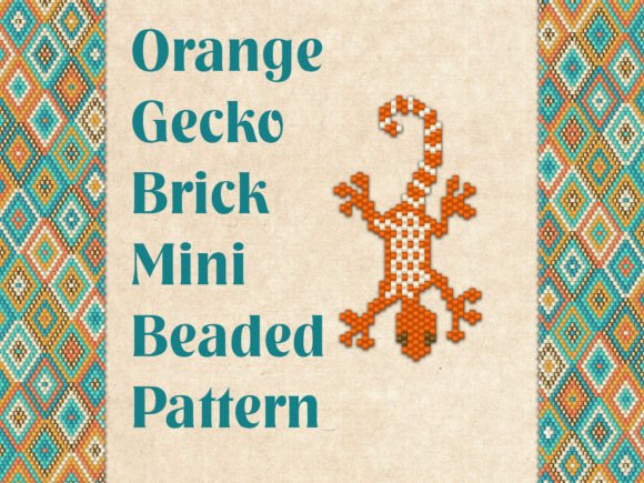 Beaded Orange Gecko