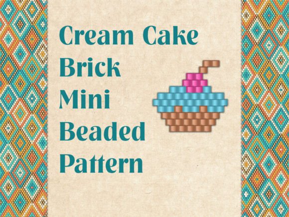 Beaded Pendant Charm Cream Cake