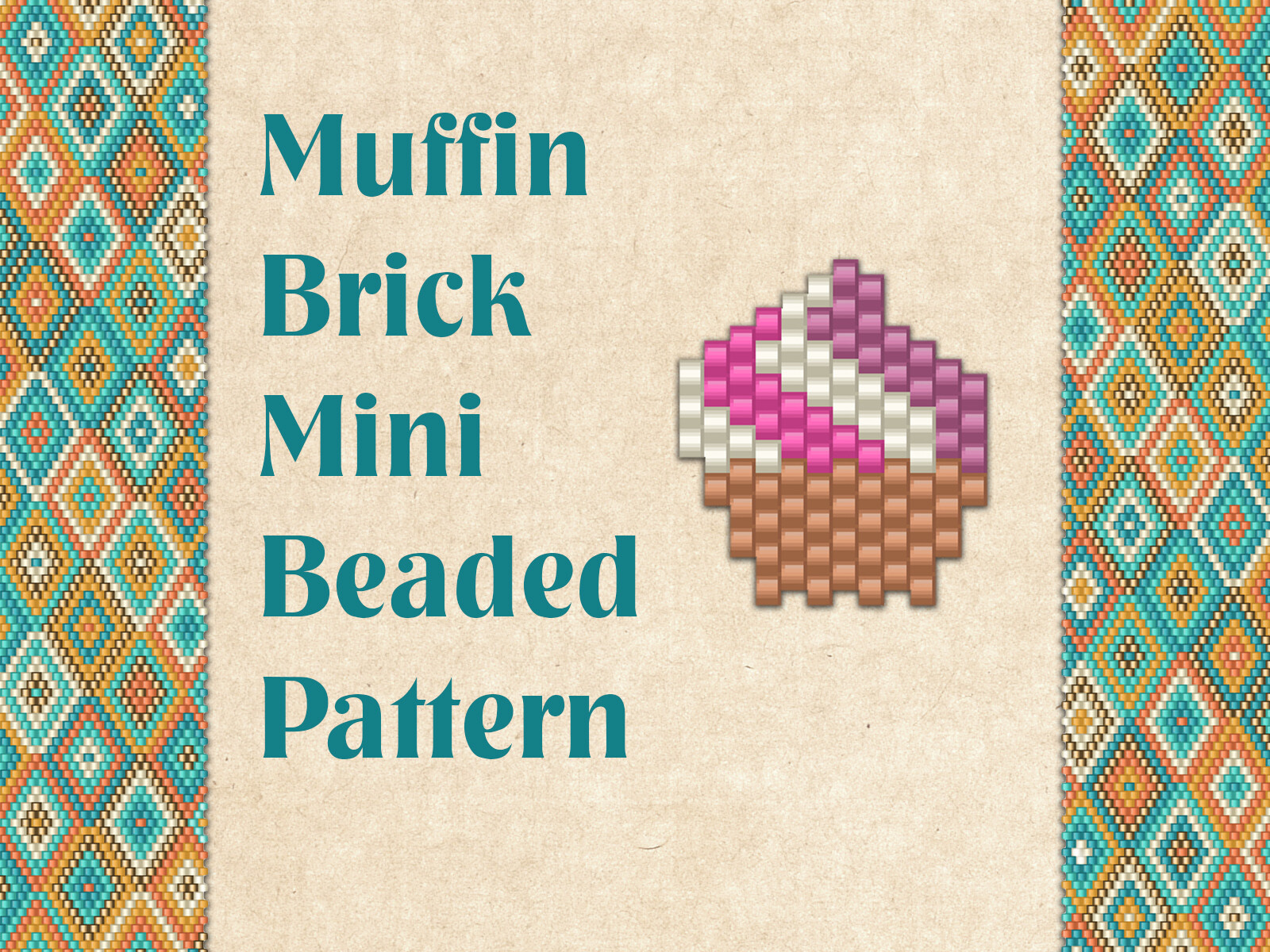 Beaded Pendant Charm Muffin