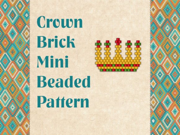 Beaded Pendant Charm Сrown
