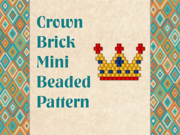 Beaded Pendant Charm Сrown